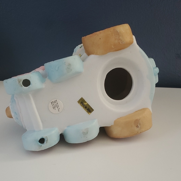 Vintage Easter Train Ceramic Porcelain Centerpiece “Be My Bunny Love” Pastel - Picture 9 of 15